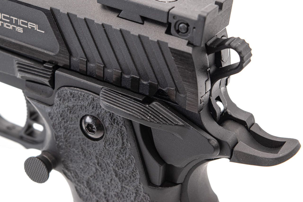 EMG x Armorer Works x Taran Tactical International Distinct JW3 Combat Master GBBP (FULLY AUTO. - TTI - Full Metal - Black - TT-CM0103)