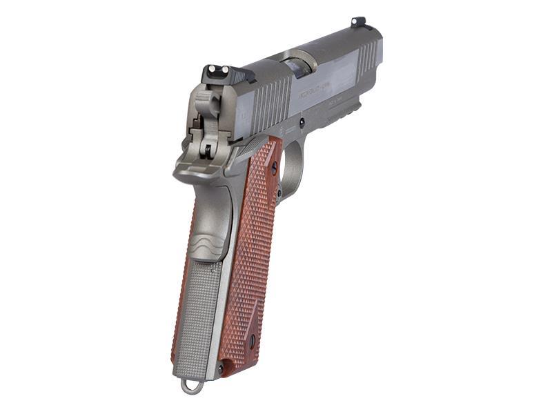 Swiss Arms 1911 4.5mm/.177 Tactical Rail Co2 Blowback Pistol (Cybergun - Silver - 288508)