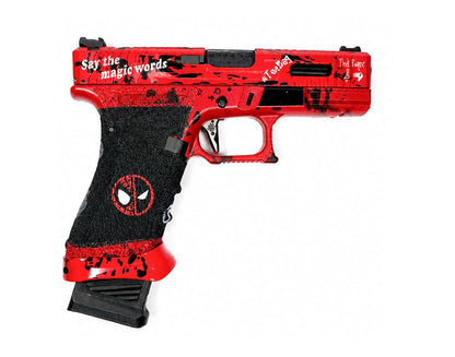 Ascend Airsoft x WE 17 Series Red GBB Pistol (DP17 Extended Mag)