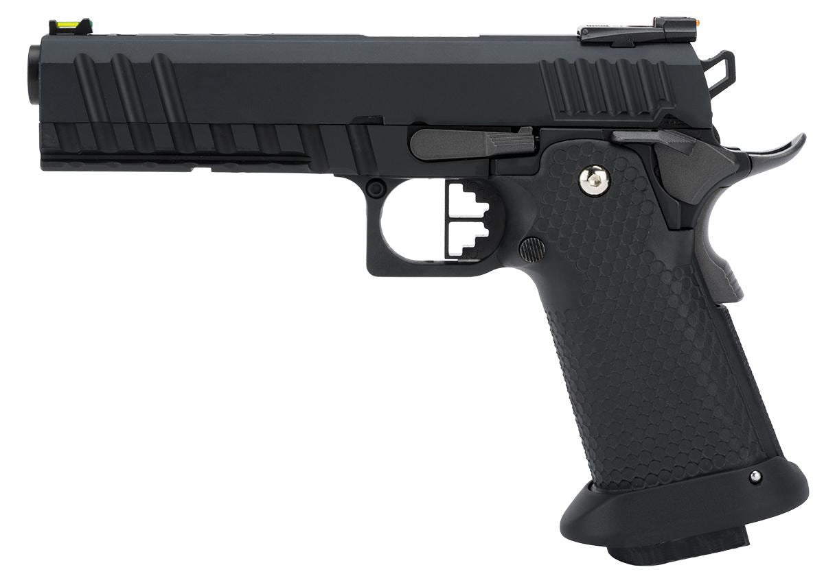 Armorer Works Custom Black Ace Hi-Capa GBBP (Full Black Slide - Black Frame - Black Barrel - AW-HX2003)