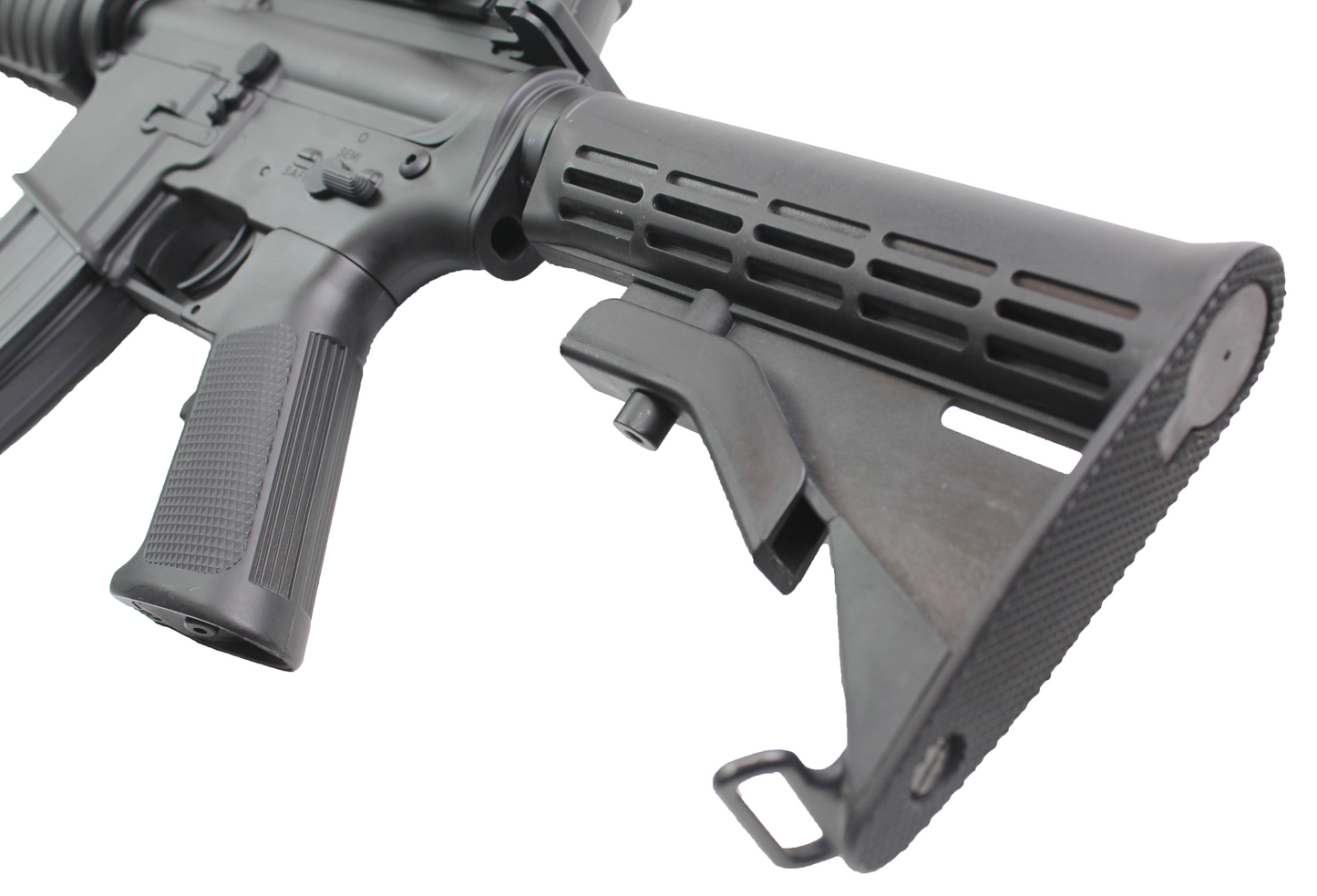 Huntsman M4 Long (Polymer Body/Full Metal Gearbox - inc. Bat. and Charger - 061A - Black)