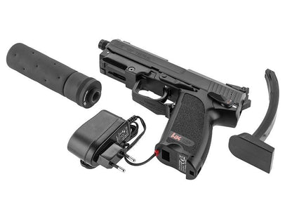 H&K USP Tactical AEP with Silencer (Umarex - Inc. Battery and Charger - Metal Slide - Black)