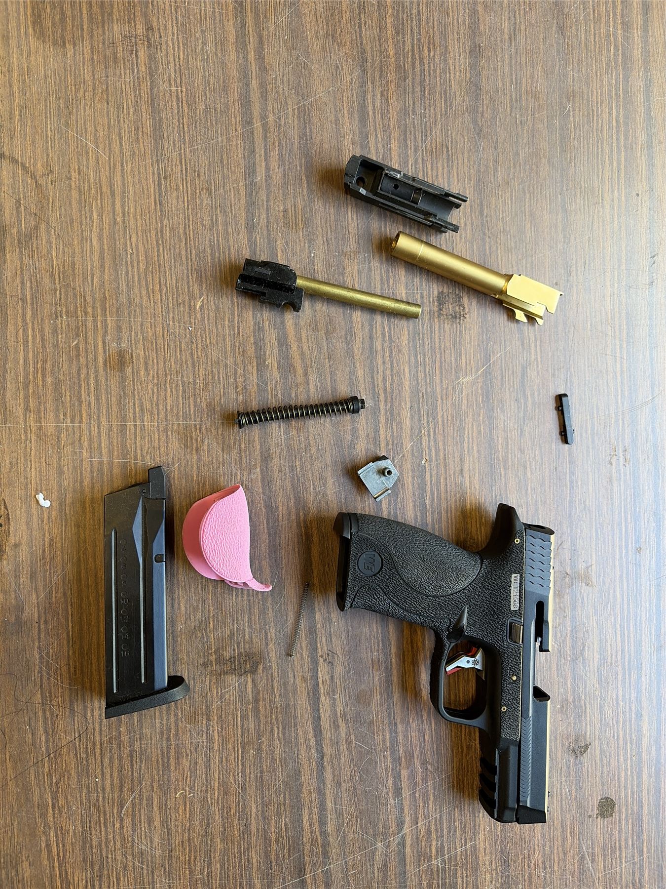 [Boneyard] WE Custom Big Bird Black (Black Slide and Gold Barrel) (WE-71056) - Complete nozzle