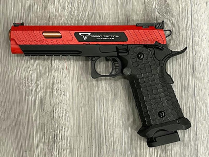 Jag Precision x Taran Tactical International Licensed JW3 Combat Master Gas Blowback Pistol (TTI - Full Metal - Top Slide Red)