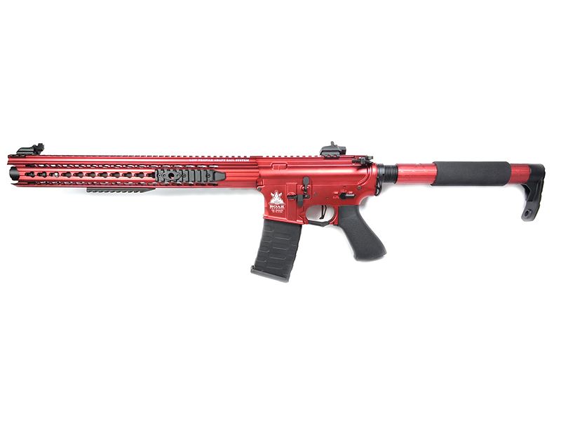 APS "Boar Tactical - Demolition" Silver Edge 17" KeyMod (Tron Stock) AEG (ASR-119X - Red)