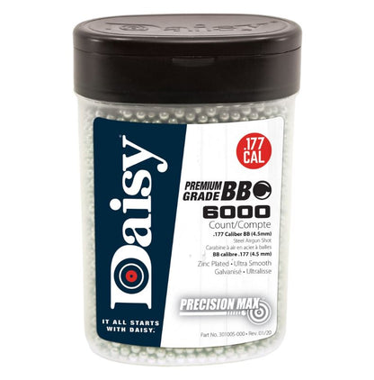 Daisy 4.5mm .177 Steel BBs Bulk 6000 Rounds Bottle