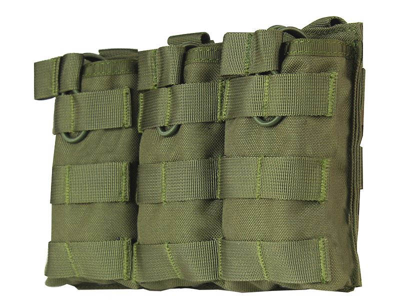 Big Foot Tactical Three Magazine Pouch for M4/AK/AUG (OD)