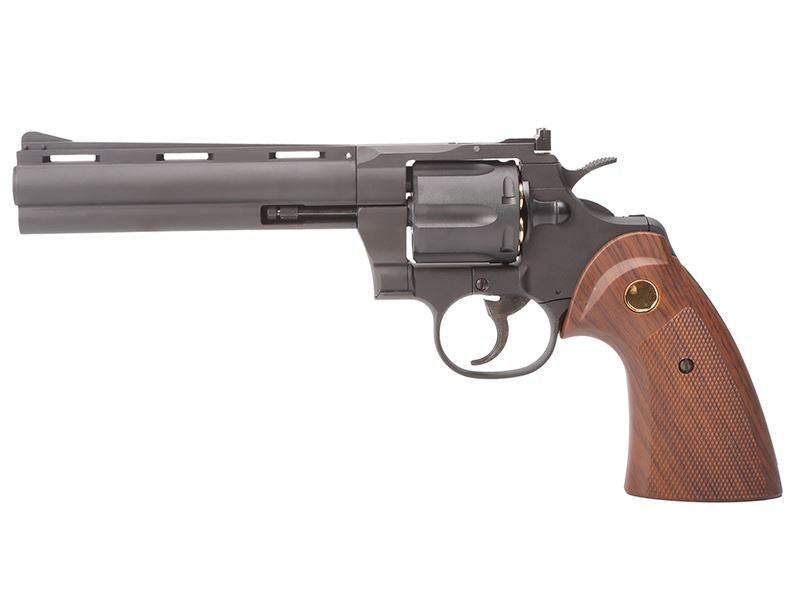 King Arms 6.0" 357 Custom I-GAS (Full Metal - Black - KA-PG-01-L-GAS)