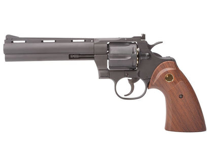 King Arms 6.0" 357 Custom I-GAS (Full Metal - Black - KA-PG-01-L-GAS)