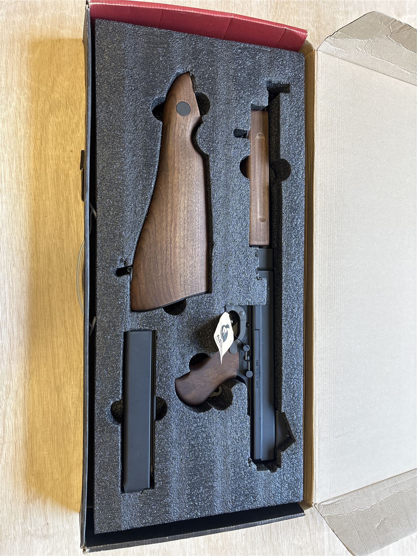 [Boneyard] Ares Thompson M1A1 EBB (SMG-005) - Snapped handguard tab - hair cracked stock - 355 FPS