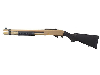 Golden Eagle M870 Tri-Shot Gas Pump Action Shotgun (Long - Tan - M8872T - V2)