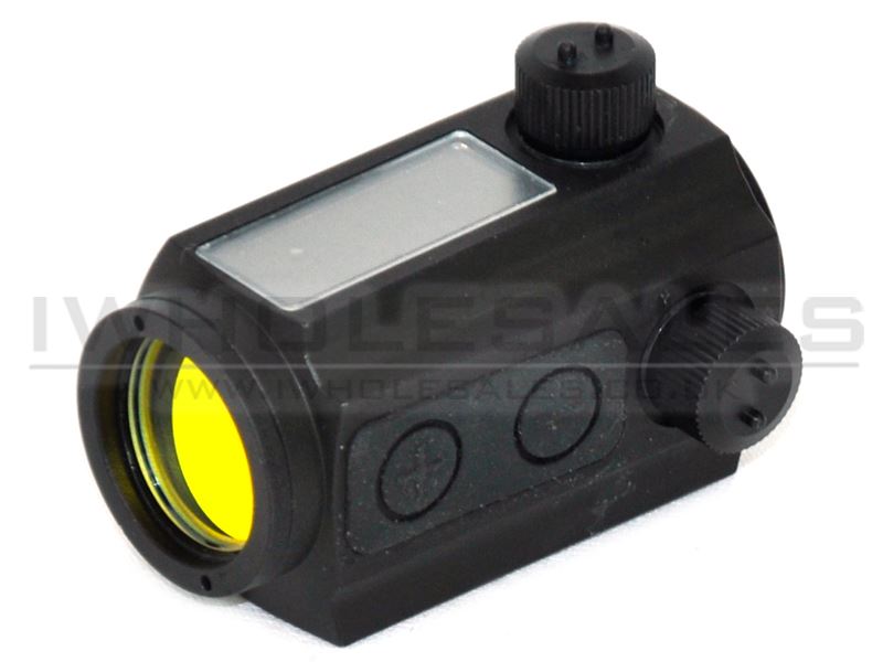 ACM T1 Micro Red Dot Solar Power Scope with Riser QD Mount & RIS Mount (Black)