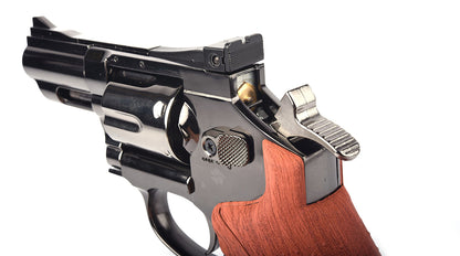 Hwasan 2.5" Co2 Revolver (4.5mm/.177 BB - Metallic - Wood Grip)