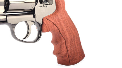 Hwasan 2.5" Co2 Revolver (4.5mm/.177 BB - Metallic - Wood Grip)
