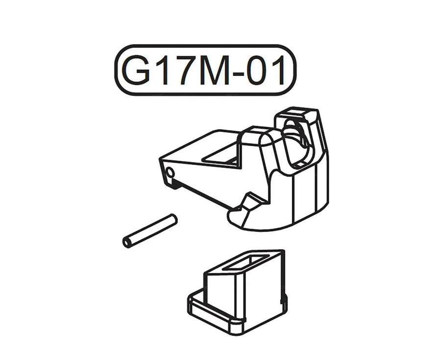 GHK Glock Original Parts - Magazine Lip Set for Glock G17 Gas Magazine ( G17M-01 )