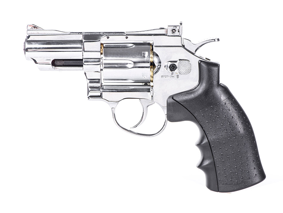 Hwasan Revolver 2.5inch Co2 Air Pistol (4.5mm- Silver - Full Metal)