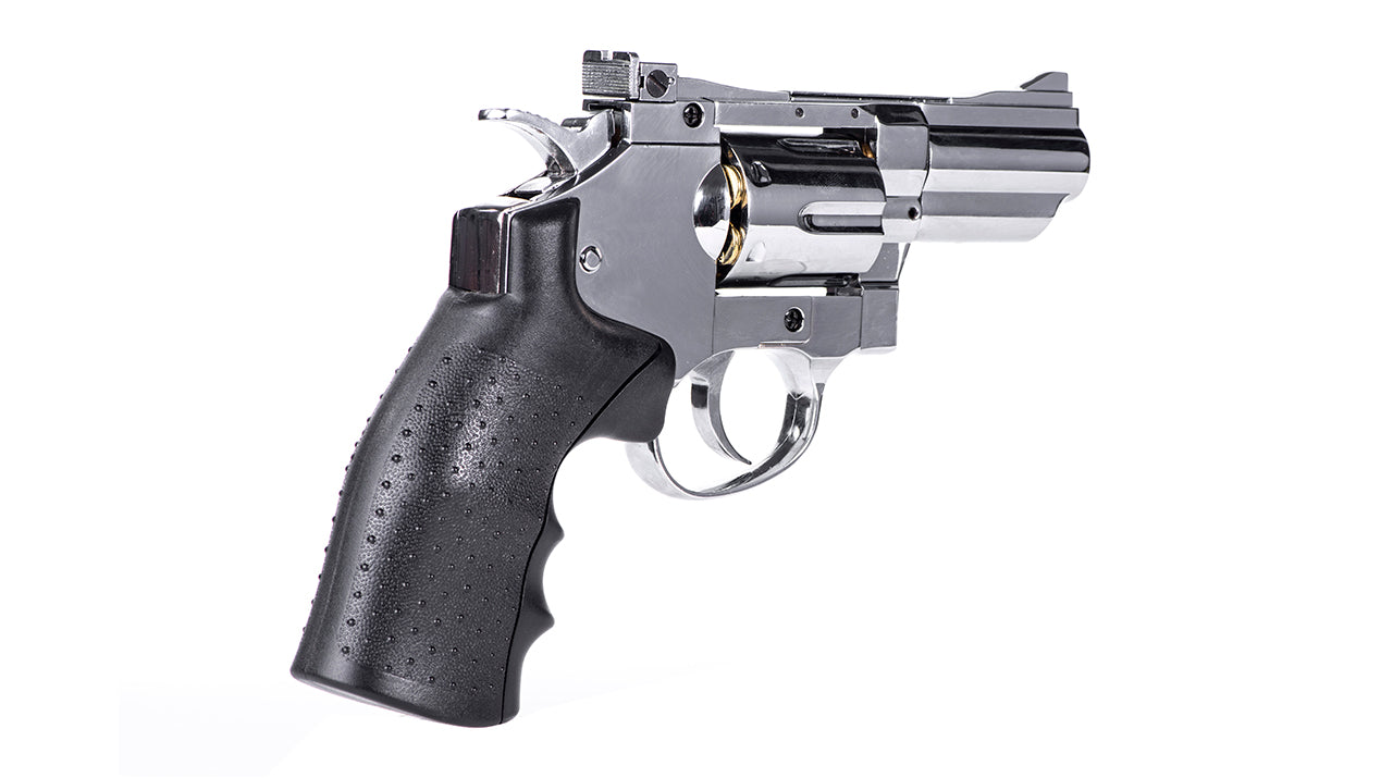 Hwasan Revolver 2.5inch Co2 Air Pistol (4.5mm- Silver - Full Metal)
