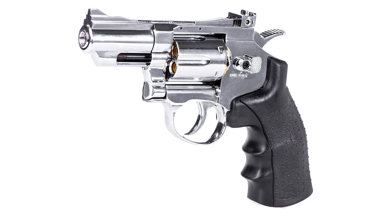 Hwasan Revolver 2.5inch Co2 Air Pistol (4.5mm- Silver - Full Metal)