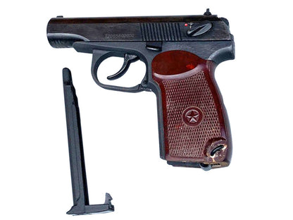 Baikal 4.5mm/.177 MP-658K (Full Metal - With Extra Black Grip - Black/Brown Grip)
