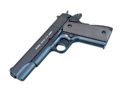 Auto Ordnance 1911 Thompson Co2 Non-Blowback Pistol (4.5mm/.177 Pellet - Metal Slide and ABS Body - Cybergun - Black - 438301)