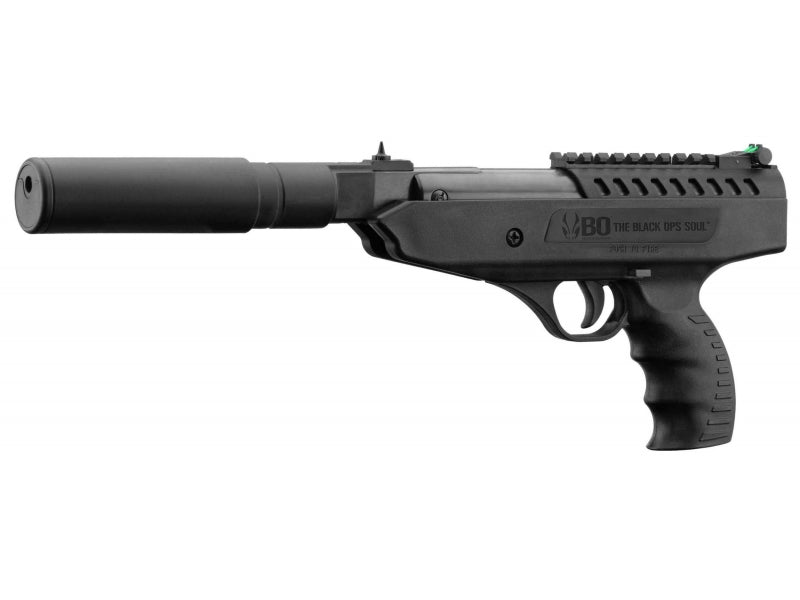 Bo Manufacture 5.5mm/.22 Langley Break Barrel Air Pistol with Silencer (7.5j - Black)