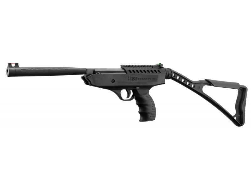 Bo Manufacture 5.5mm/.22 Langley Pro. Break Barrel Air Pistol with Stock (7.5j - Black)