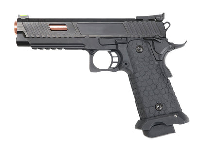 KLI JW3 Baba Yaga Hi-Capa 5.1 Co2 Blowback Pistol (Rose Gold Barrel - 4.5mm/.177 - Black)