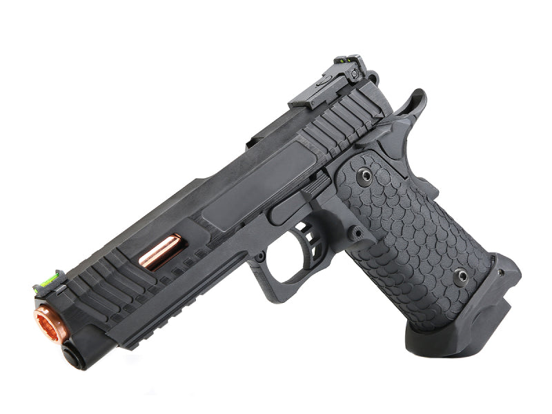 KLI JW3 Baba Yaga Hi-Capa 5.1 Co2 Blowback Pistol (Rose Gold Barrel - 4.5mm/.177 - Black)