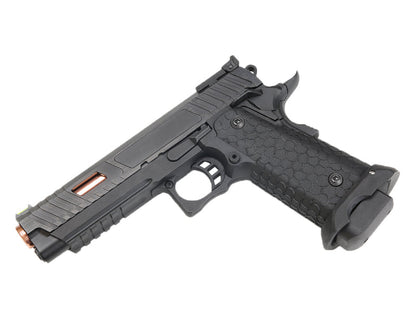 KLI JW3 Baba Yaga Hi-Capa 5.1 Co2 Blowback Pistol (Rose Gold Barrel - 4.5mm/.177 - Black)