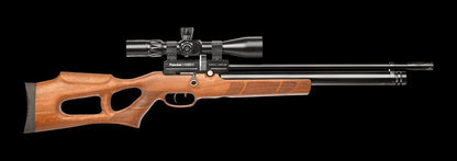 Kral Kral Nish Pcp .177 Walnut Package Package Consists Of: Kral Nish .177 Pcp Walnut Airgun Pump Konus 3-12 X 40 Shot (Kon7235) Hs1308 Green Gun Slip (Padded) Kral 1/2" Unf Silencer Black