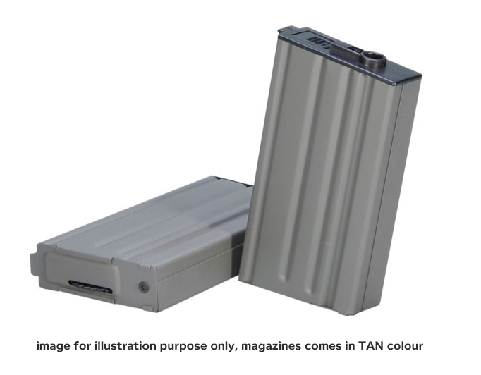 Ares SR25/M110/M110K High-Cap Magazine (Tan - 300 Round - MAG-016-DE)