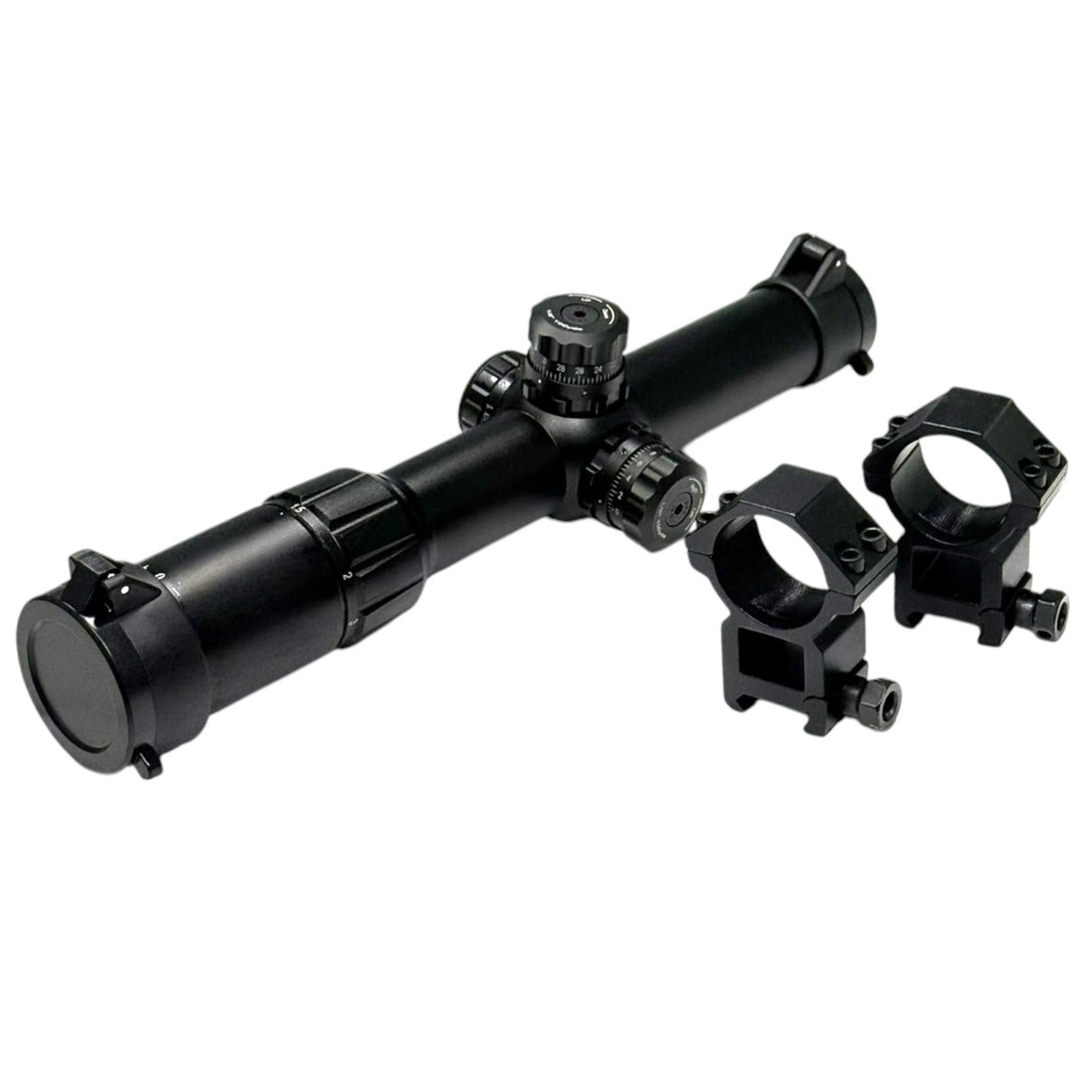 Double Bell - 1.5-6X24E Riflescope illuminated Red/Green Rifle scope