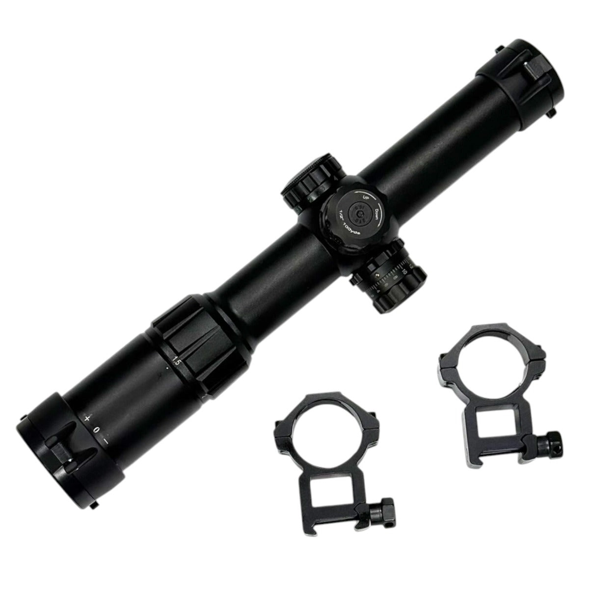 Double Bell - 1.5-6X24E illuminated Red/Green Rifle Scope