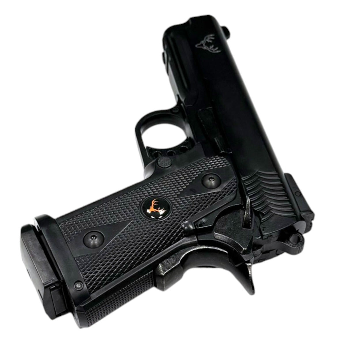 Huntsman 3.8 Hi-Capa Gas Blowback Pistol with Pistol Case (Metal Slide - ABS Body - Black - HG2)