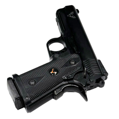 Huntsman 3.8 Hi-Capa Gas Blowback Pistol with Pistol Case (Metal Slide - ABS Body - Black - HG2)