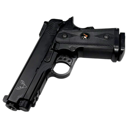 Huntsman 3.8 Hi-Capa Gas Blowback Pistol with Pistol Case (Metal Slide - ABS Body - Black - HG2)