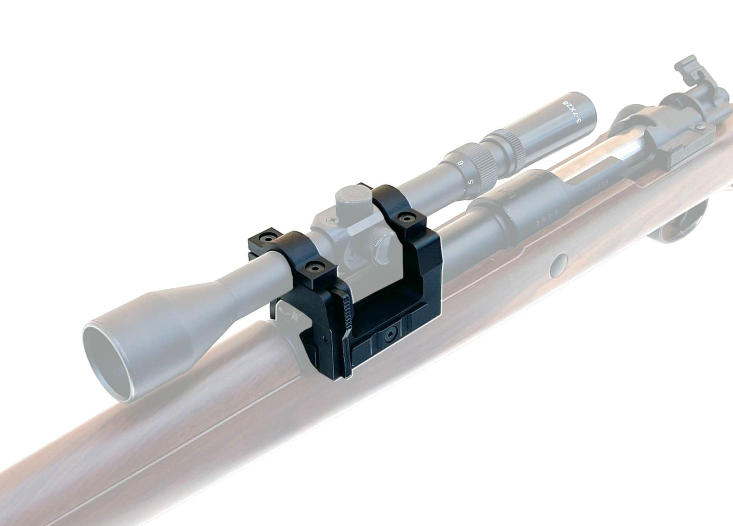 Double Bell Scope Mounts (Black - 98-L-1)