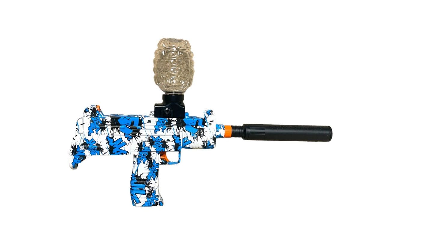 Gel Blaster - SMG9 with Silencer - 3:4 Scale - Colours May Vary - Includes Battery and Charger