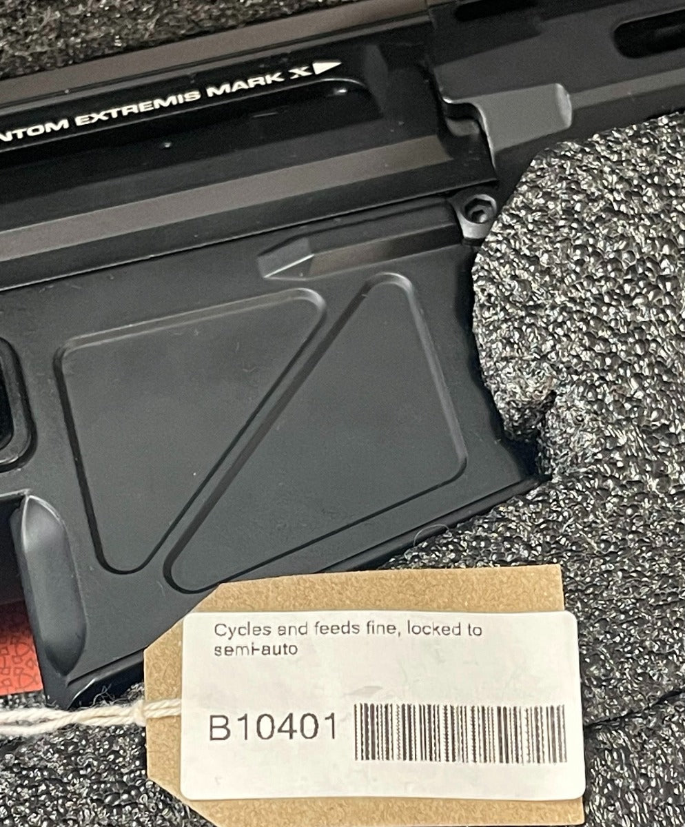 Cycles and feeds fine, locked to semi-auto