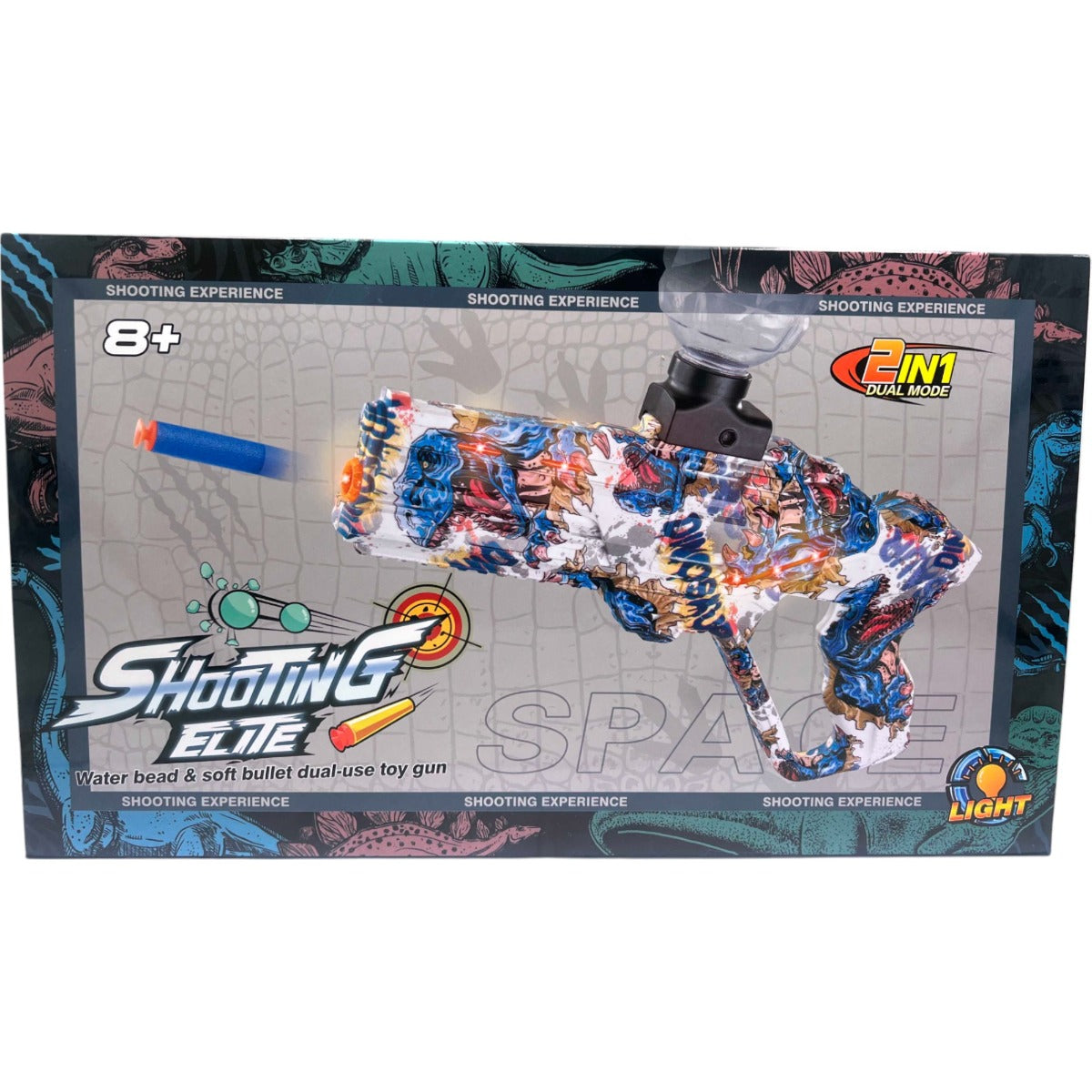 Gel Blaster - Alien with Silencer - 3:4 Scale - Colours May Vary - Includes Battery and Charger