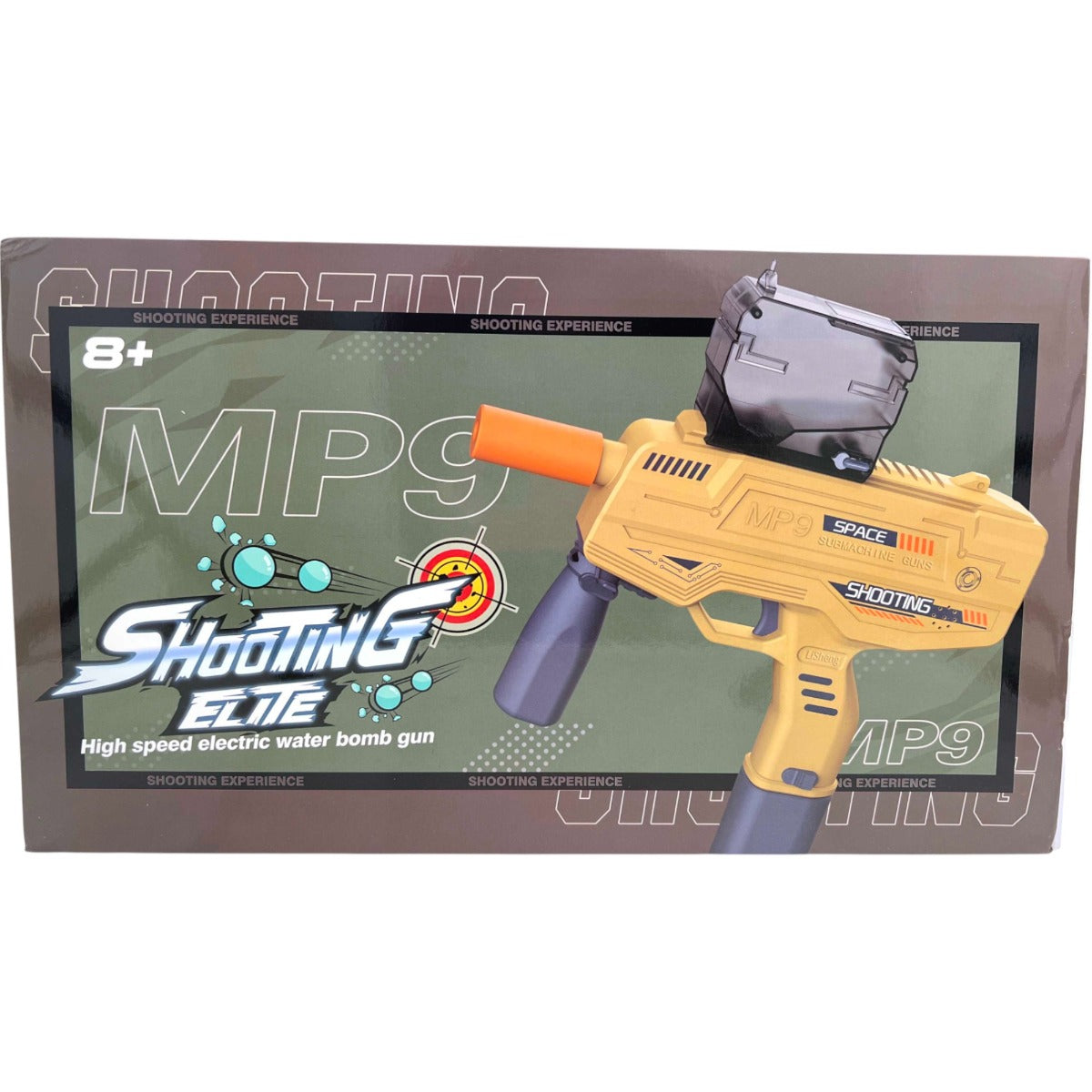 Gel Blaster - SMG with Silencer - 3:4 Scale - Colours May Vary - Includes Battery and Charger