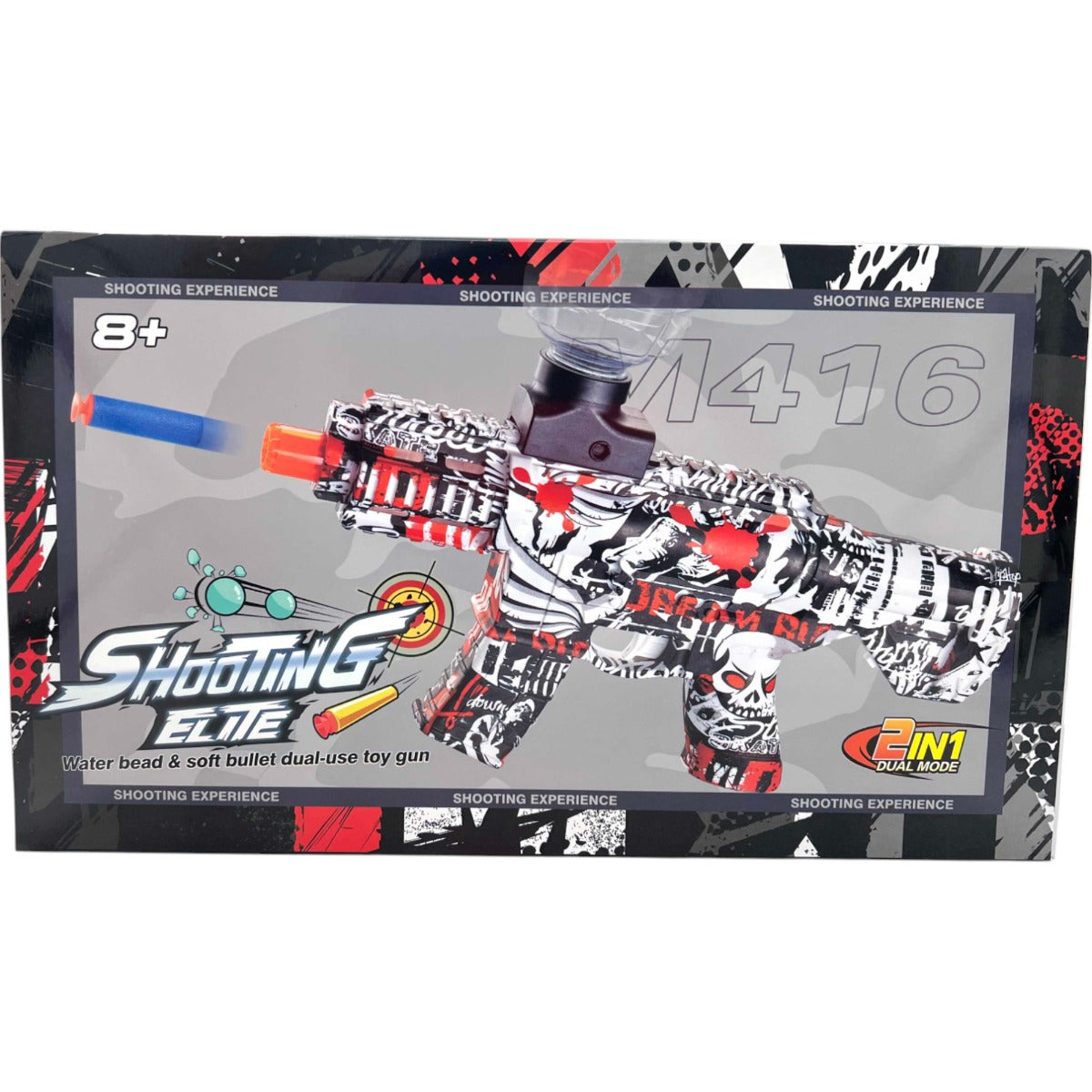 Gel Blaster - 416 with Silencer - 3:4 Scale - Colours May Vary - Includes Battery and Charger