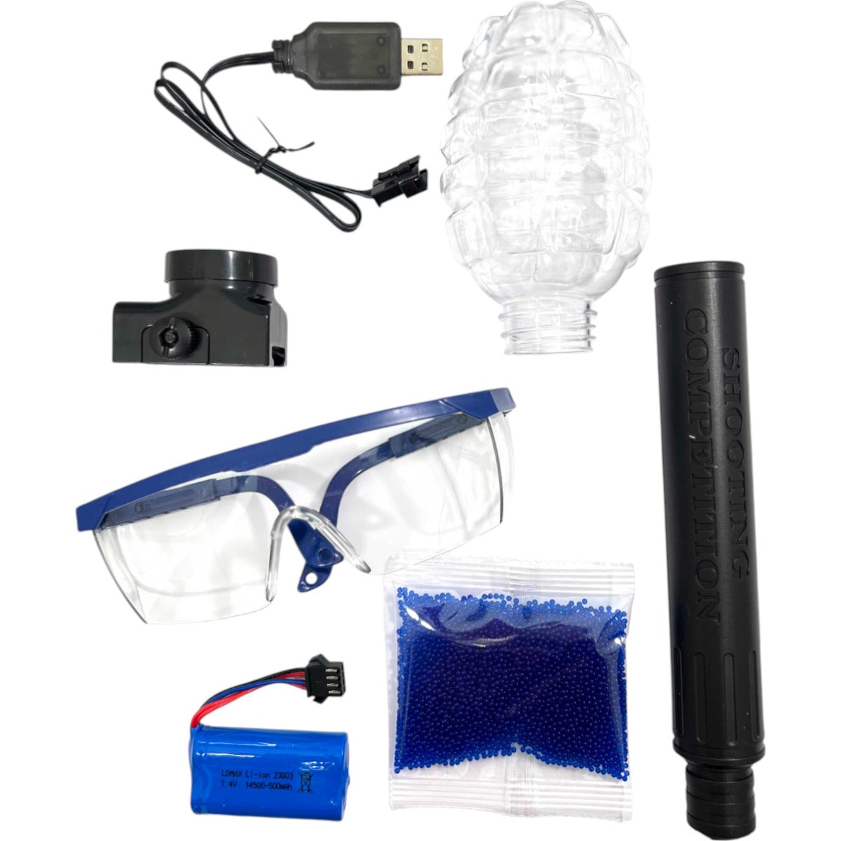 Gel Blaster - SCR with Silencer - 3:4 Scale - Colours May Vary - Includes Battery and Charger