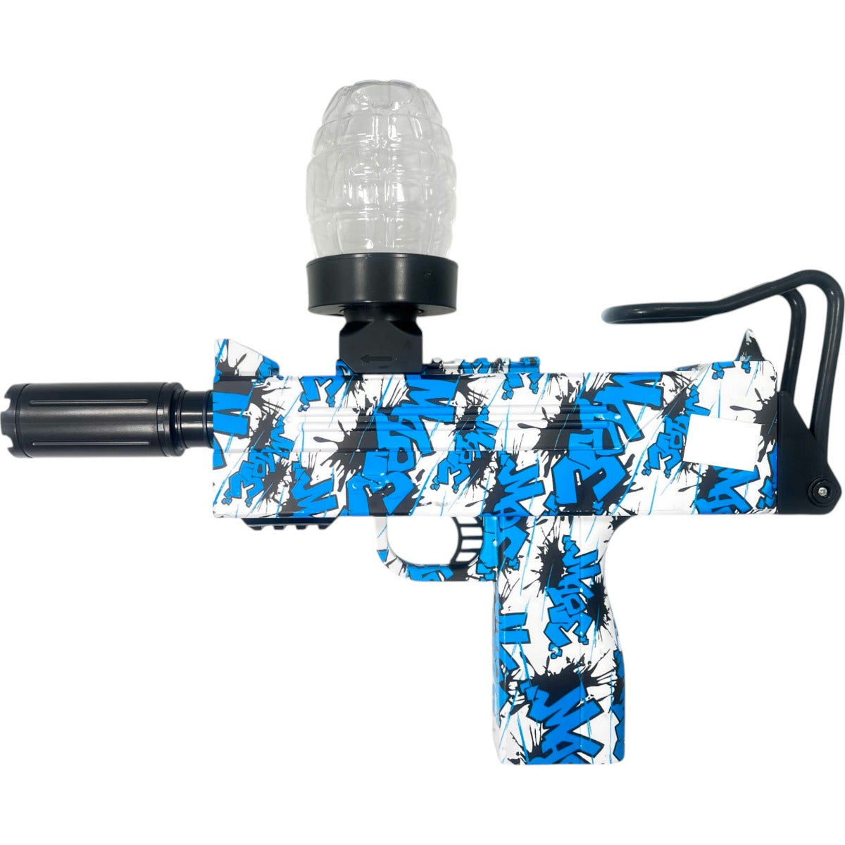 Gel Blaster - SMG with Silencer - 3:4 Scale - Colours May Vary - Includes Battery and Charger