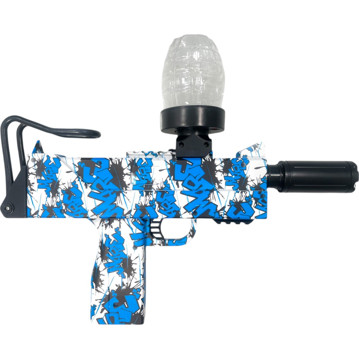Gel Blaster - SMG with Silencer - 3:4 Scale - Colours May Vary - Includes Battery and Charger