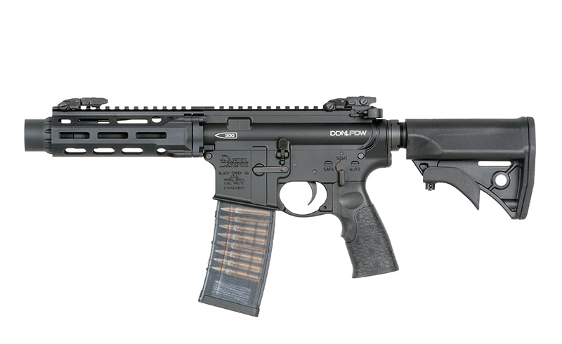 Daniel Defense x EMG DDM4 PDW SBR MWS Gas Blowback Rifle by Cyma  (Black)