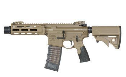 Daniel Defense x EMG DDM4 PDW SBR MWS Gas Blowback Rifle by Cyma CGS (Tan)
