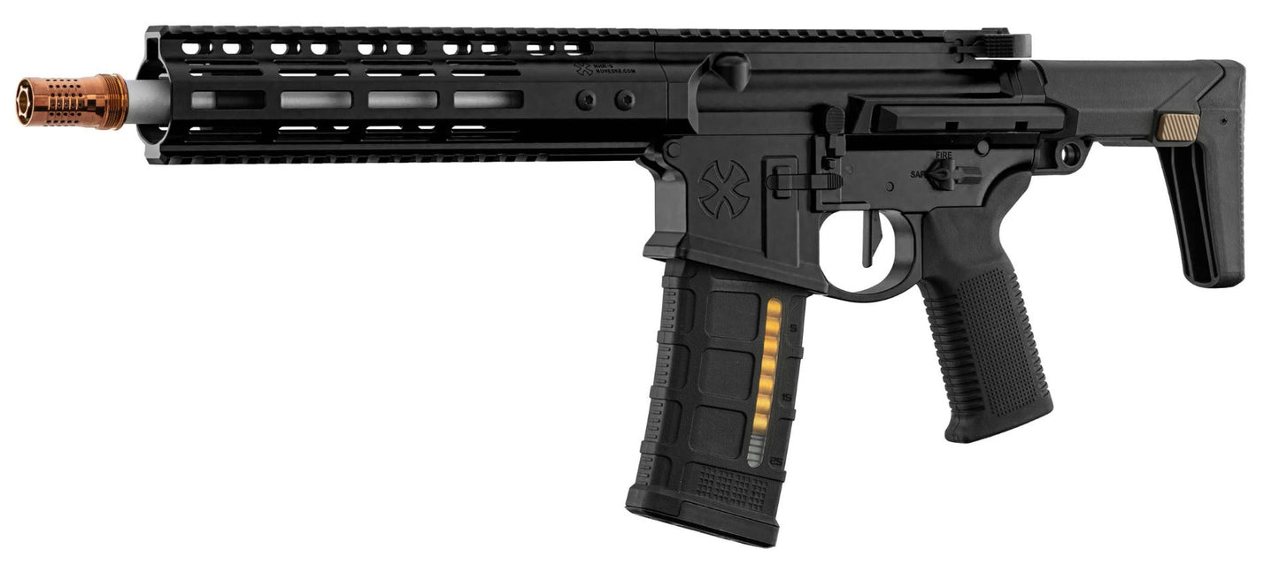 EMG Noveske N4 Ghetto Blaster 10.5 MWS Gen 3 Gas Blowback M4 by Double Eagle (Black - G102)