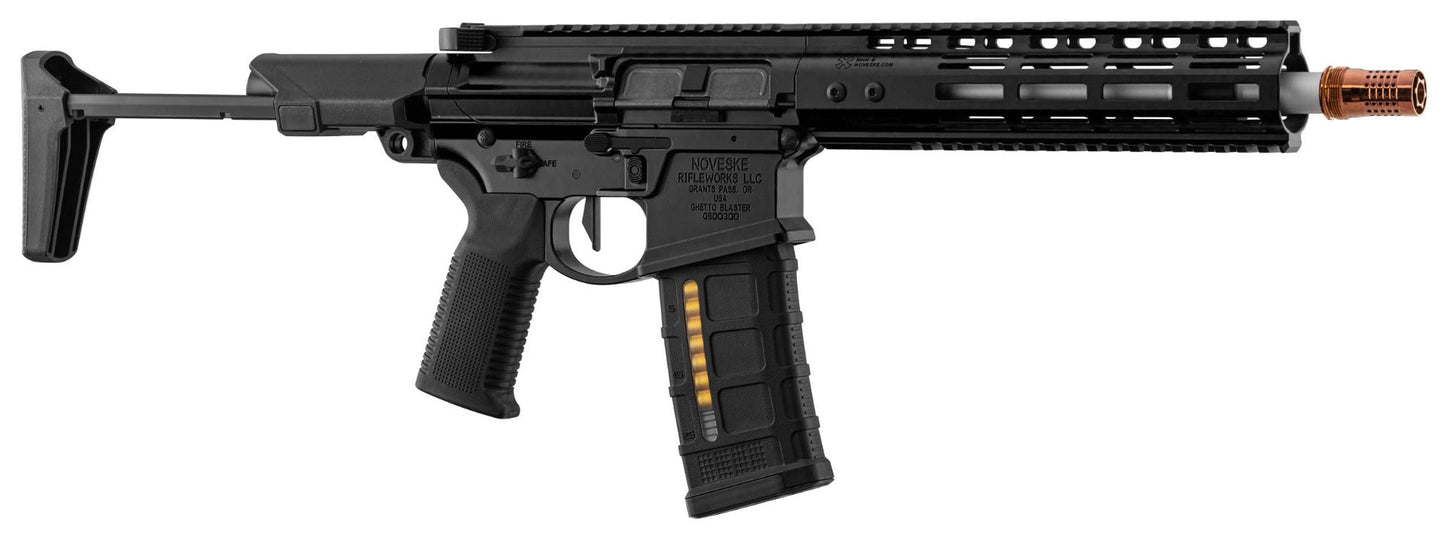 EMG Noveske N4 Ghetto Blaster 10.5 MWS Gen 3 Gas Blowback M4 by Double Eagle (Black - G102)