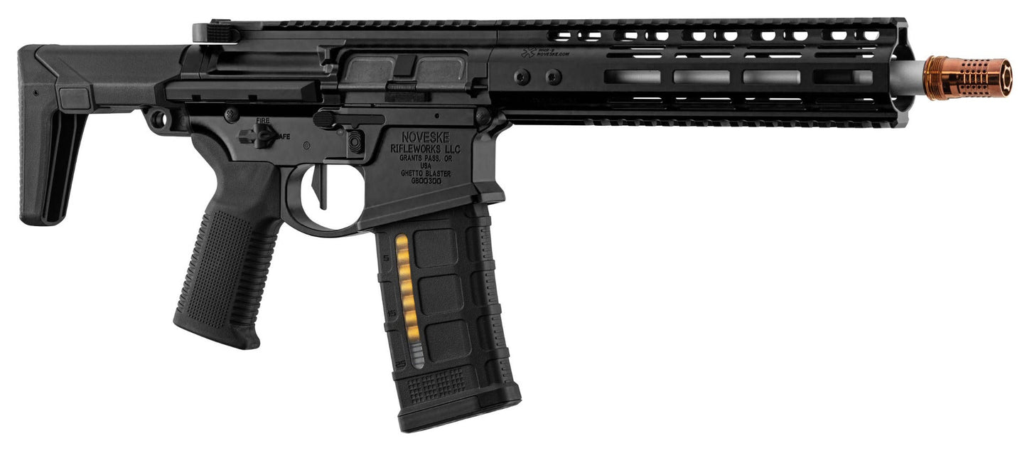 EMG Noveske N4 Ghetto Blaster 10.5 MWS Gen 3 Gas Blowback M4 by Double Eagle (Black - G102)